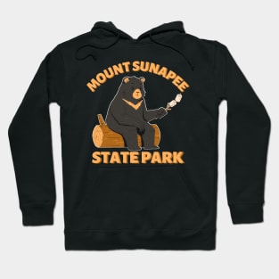 Mount Sunapee State Park Camping Bear Hoodie